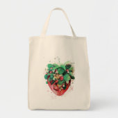 Erdbeeren Grocery Tasche (Vorne)