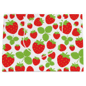 Erdbeeren Große Geschenktasche Geschenktüte (Vorderseite)