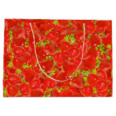 Erdbeeren Große Geschenktüte (Rückseite)