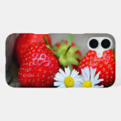 Erdbeeren-Handle iPhone Hülle (Rückseite (Horizontal))