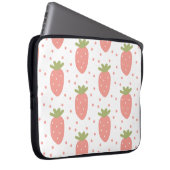 Erdbeeren-Hintergrund für Früchte Laptopschutzhülle (Vorne Rechts)