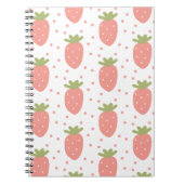 Erdbeeren-Hintergrund für Früchte Notizblock (Vorderseite)