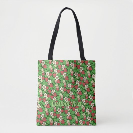 Erdbeeren-Hintergrund Muster Tote Tasche (Vorderseite)