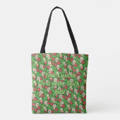 Erdbeeren-Hintergrund Muster Tote Tasche (Rückseite)