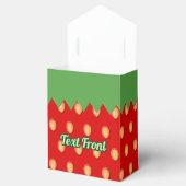 Erdbeeren-Hintergrund-Muster-Vorzugbox Geschenkschachtel (Geöffnet)