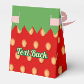 Erdbeeren-Hintergrund-Muster-Vorzugbox Geschenkschachtel (Rückseite)