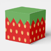 Erdbeeren-Hintergrund-Muster-Vorzugbox Geschenkschachtel (Rückseite)