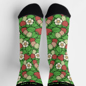 Erdbeeren-Hintergrundmuster-Socken Socken (Oben)