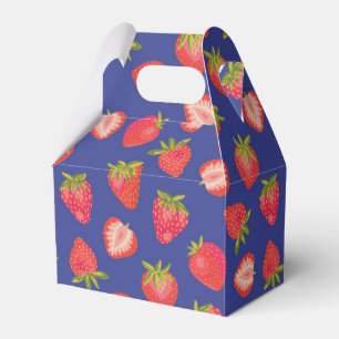Erdbeeren-Hochzeit zum Geburtstag Geschenkschachtel