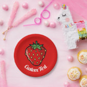 Erdbeeren-Icon-Papierplatte Pappteller (Party)