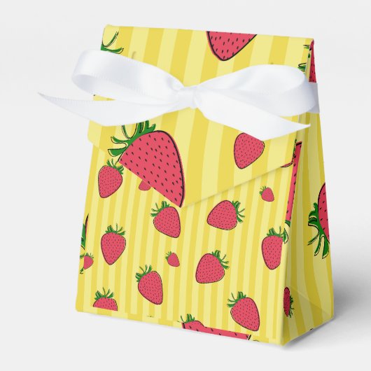Erdbeeren-Illustration Geschenkschachtel (Vorderseite)