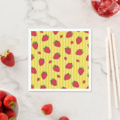 Erdbeeren-Illustration Serviette (Beispiel)