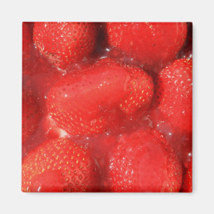 Erdbeeren im Gelee-Magneten Magnet