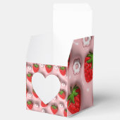 Erdbeeren im rosa Hintergrund Geschenkschachtel (Geöffnet)