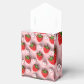 Erdbeeren im rosa Hintergrund Geschenkschachtel (Geöffnet)