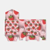 Erdbeeren im rosa Hintergrund Geschenkschachtel (Ungefaltet)