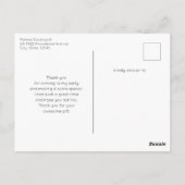 Erdbeeren in einem Eimer Vielen Dank Postkarte (Rückseite)