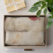 Erdbeeren in Wasserfarben auf Parchment-Dekoupage Seidenpapier (Geschenk)