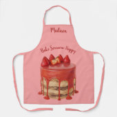 Erdbeeren individuelle Name und Schürze von Erdbee (Vorderseite)