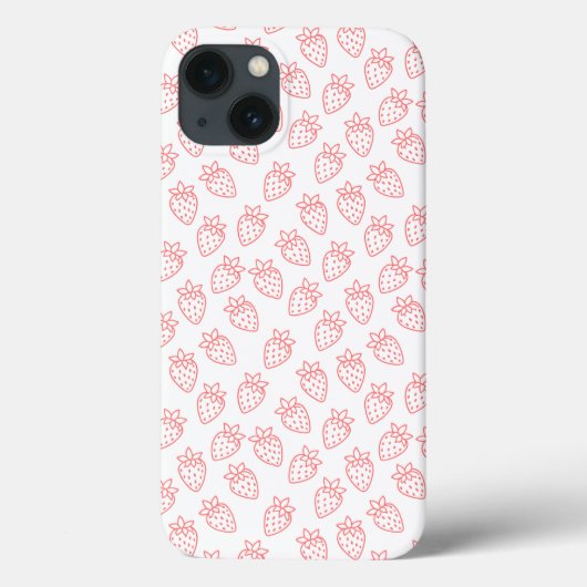 Erdbeeren iPhone 13 Hülle (Rückseite)