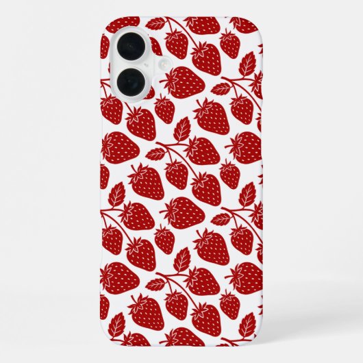 Erdbeeren iPhone Hülle (Rückseite)