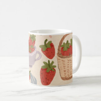 Erdbeeren Kaffeetasse