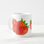 Erdbeeren Kaffeetasse (Vorderseite Links)