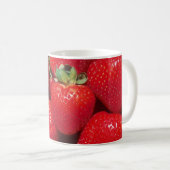 Erdbeeren Kaffeetasse (VorderseiteRechts)