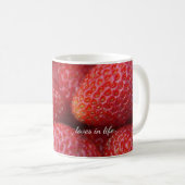 Erdbeeren Kaffeetasse (VorderseiteRechts)