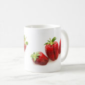 Erdbeeren Kaffeetasse (VorderseiteRechts)
