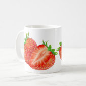 Erdbeeren Kaffeetasse (Vorderseite Links)