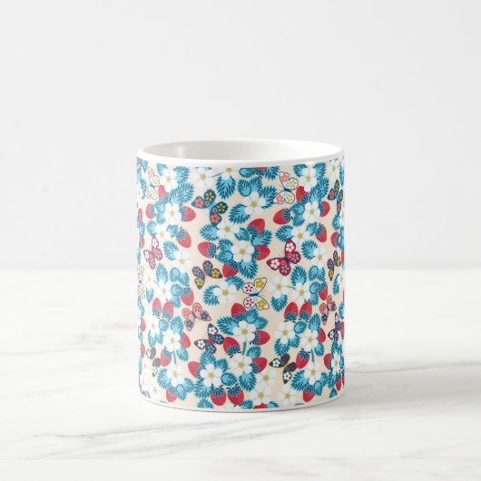 Erdbeeren Kaffeetasse (Mittel)