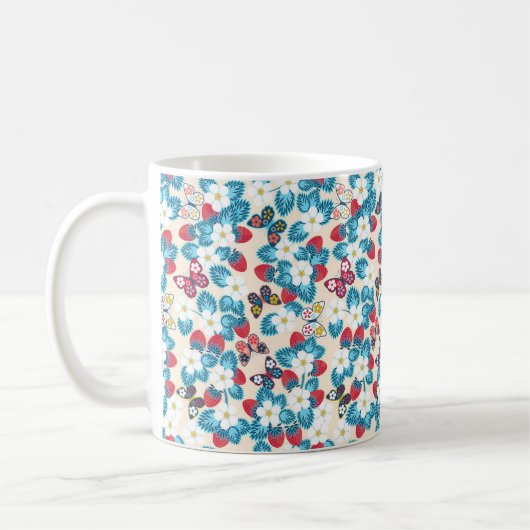 Erdbeeren Kaffeetasse (Links)