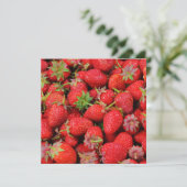 Erdbeeren Karte (Stehend Vorderseite)
