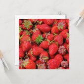 Erdbeeren Karte (Vorderseite/Rückseite Beispiel)