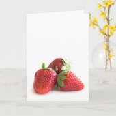 Erdbeeren Karte (Gelbe Blume)