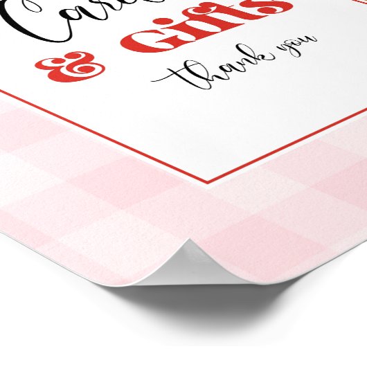 Erdbeeren Karten und Geschenke Poster (Ecke)