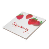 Erdbeeren-Keramik Fliese (Seite)