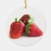 Erdbeeren Keramik Ornament (Vorne)