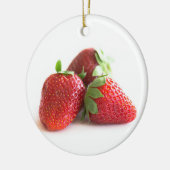 Erdbeeren Keramik Ornament (Links)