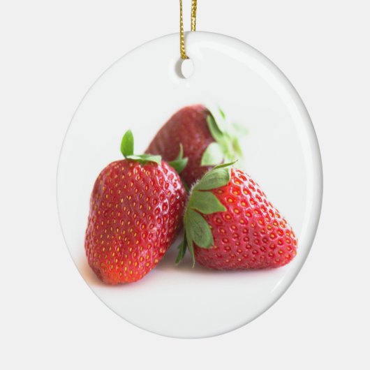 Erdbeeren Keramik Ornament (Links)
