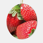 Erdbeeren Keramik Ornament (Links)