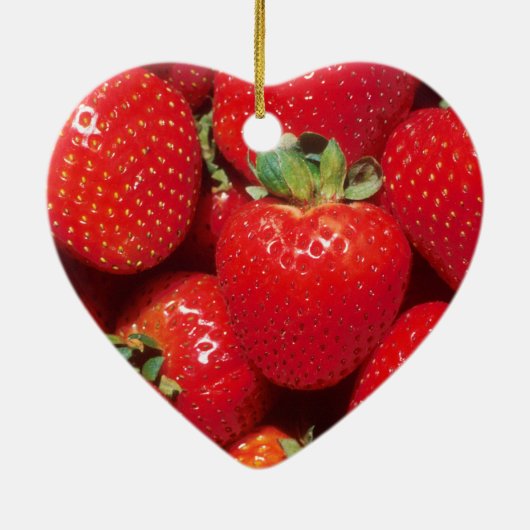 Erdbeeren Keramik Ornament (Hinten)