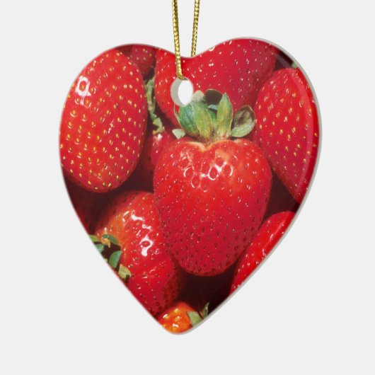 Erdbeeren Keramik Ornament (Links)