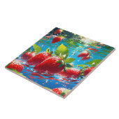 Erdbeeren Keramik Tile Fliese (Seite)