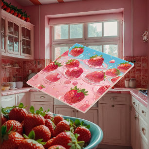 Erdbeeren Keramikfliese
