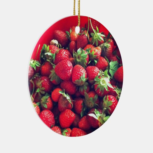 Erdbeeren Keramikornament (Rechts)