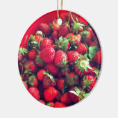 Erdbeeren Keramikornament (Links)