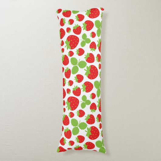 Erdbeeren Kissen (Vorderseite Vertikal)
