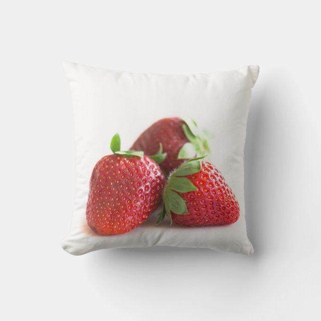 Erdbeeren Kissen (Vorderseite)